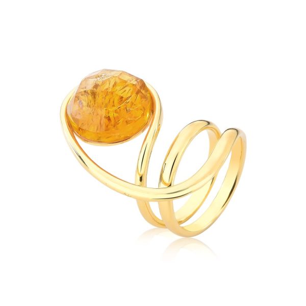 Anel Citrus -  Cristal Citrino